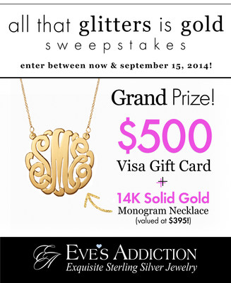 Win the Ultimate Gold Prize Package in the All That Glitters Is Gold Sweepstakes, Hosted by Eve's Addiction