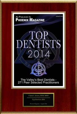 Clark L Jones Selected For "Top Dentists 2014"