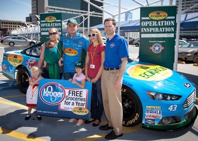 Eckrich and "The King" Richard Petty Surprise Navy Petty Officer and Family