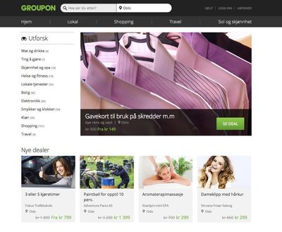 Groupon Norge renoverer nettstedet for å bli en ekte online markedsplass