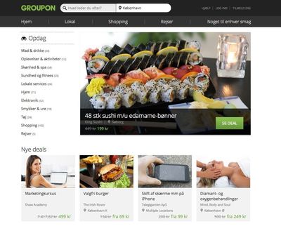 Groupon Danmark renoverer hjemmesiden for at skabe en ægte online markedsplads