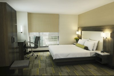 Guest room at the Hilton Garden Inn Times Square Central