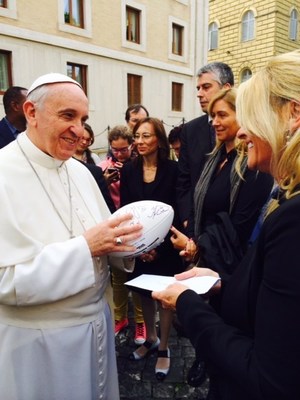 Wife of Denver Broncos Coach in Rome for Sport and Faith Conference
