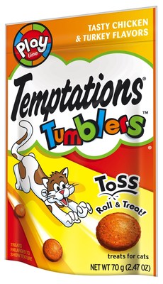 TEMPTATIONS® Brand Shakes Up Treat Time And Rolls Out New TEMPTATIONS TUMBLERS™ Treats For Cats