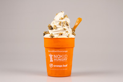 Campaign To End Childhood Hunger In America Gets Boost From Orange Leaf Frozen Yogurt And DOLE Soft Serve