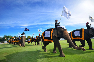 The opening of the 13th Annual King's Cup Elephant Polo tournament began with flags -- and trunks -- held high. The tournament was introduced to Thailand in 2001 by Anantara Hotels, Resorts & Spas and has grown to be one of the largest charitable events in Thailand.