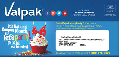 Valpak Celebrates 46th Birthday with $5k Birthday Prize Pack Sweepstakes and a Look Into Party Planning Habits