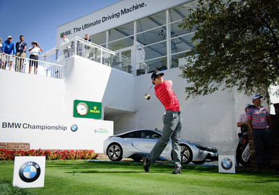 Past BMW Championship winners Rory McIlroy, Zach Johnson and Camilo Villegas Attempted to Recreate Arnold Palmer's Historic Drive Off the 1st Tee from the 1960 U.S. Open at Cherry Hills Country Club to Kick-Off the 2014 BMW Championship.