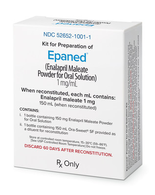 EPANED, the First and Only FDA-Approved Enalapril Powder for Oral Solution