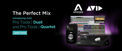 Apogee Electronics Chosen as Avid I/O Connectivity Partner to Offer Pro Tools | Duet and Pro Tools | Quartet Audio Solutions