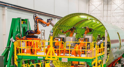 KUKA Systems develops robotic riveting system for Boeing 777 wide-body fuselage assembly