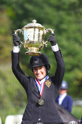 Jessica Springsteen earns first Grand Prix win at the American Gold Cup CSI4*-W in Westchester County (Photo Credit: Emily Riden, Phelps Media Group)