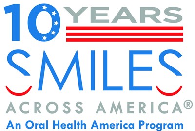 Smiles Across America 10-Year Anniversary logo