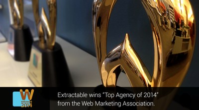 EXTRACTABLE Named Top Agency Winner of 2014 WebAwards