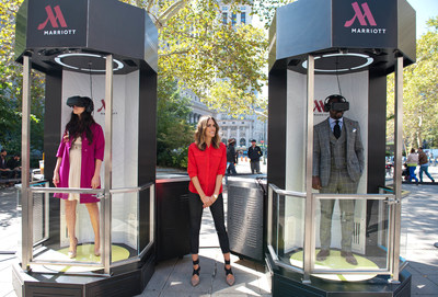Fashion and lifestyle expert and host Louise Roe joins Marriott Hotels to introduce the most immersive 4-D virtual travel experience based in Oculus Rift technology. Beginning in New York today, the eight city U.S. tour will teleport adventure seekers to Hawaii and London.