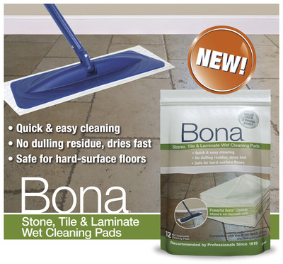 Bona®US Announces New Bona Stone, Tile &amp; Laminate Wet Cleaning Pads