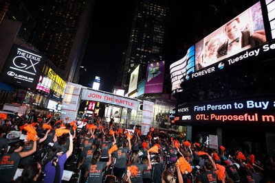 Hundreds Rode In Cycle For Survival's Times Square Takeover To Launch 2015 Registration