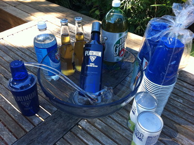 Get the tailgate party started with Platinum 7X Vodka
