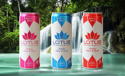 Lotus Botanical Elixirs Launch in Rexam Sleek® Cans with Tactile Printing