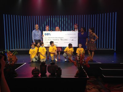 Cox and employees donate $400,000 to Boys & Girls Clubs of America at Phoenix fundraiser on Sept. 23, 2014. PHOTO L-R: