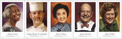 Five Celebrity Chefs Immortalized On Limited Edition Forever Stamps