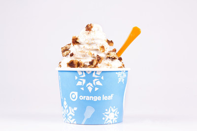 Orange Leaf Frozen Yogurt Spices Up Fall With New Cinnamon Roll Froyo