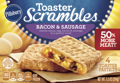 Pillsbury Announces Toaster Scrambles™ Now Made With 50% More Bacon, Sausage, Egg And Cheese
