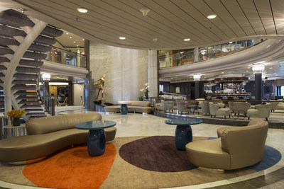 2014 redesign of the Crystal Symphony Crystal Plaza