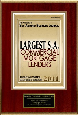 Proactive Commercial Lending Group Selected For "Largest Commercial Mortgage Lenders"