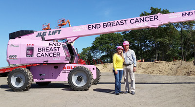Partnership Between ABLE Equipment Rental and The National Breast Cancer Coalition Raises Awareness With The Use Of ABLE's Reaching Higher Construction Boom