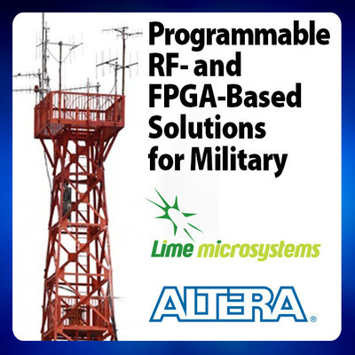 Altera and Lime Microsystems to demonstrated programmable RF and FPGA solutions at MILCOM