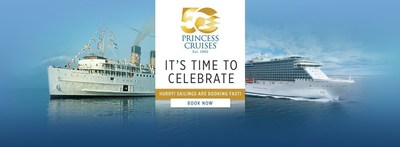 Princess Cruises will celebrate its 50th anniversary in 2015 with festive onboard celebrations.