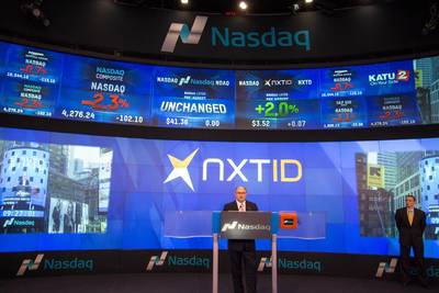 NXT-ID Inc. Rings the Opening Bell of the NASDAQ Stock Market October 13th.