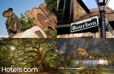 Salem, New Orleans, Charleston and Sleepy Hollow are some of the top Halloween destinations chosen by Hotels.com based on their folklore.