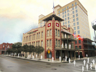 Artist's rendering of the Conrad N. Hilton College - San Antonio in Sunset Station.