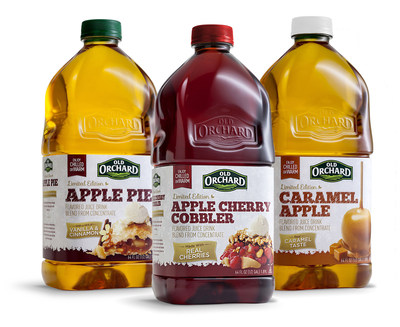Old Orchard Brands Turns Celebrated Seasonal Treats  into New Line of Juice Beverages, Including Apple Pie, Caramel Apple and Apple Cherry Cobbler