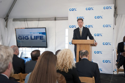 Cox Communications President Pat Esser announces first Virginia development to get Gigabit internet speeds  - Viridian Reserve at Hickory in Chesapeake.