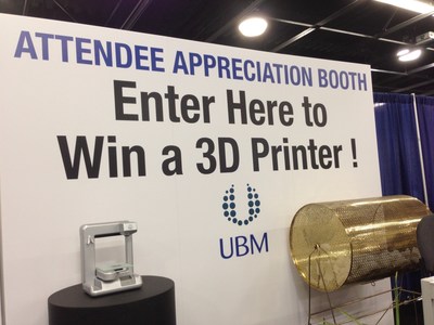 An Up! Mini 3D printer and a FlashForge Dreamer 3D printer will be given away December 3-4 at BIOMEDevice San Jose.
