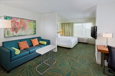 The SpringHill Suites Orlando Lake Buena Vista has just finished a complete renovation of its 400 guest rooms. Suites with 25 percent more space than the average area hotel room now feature fresh furnishings. After an action-packed day at Walt Disney World, guests will enjoy restful nights on comfortable beds with thick mattresses, cotton-rich linens and fluffy new pillows. Suites also offer ergonomic work spaces, complimentary wireless Internet and flat-panel TVs. For information, visit www.marriott.com/MCOLX or call 1-407-938-9001.