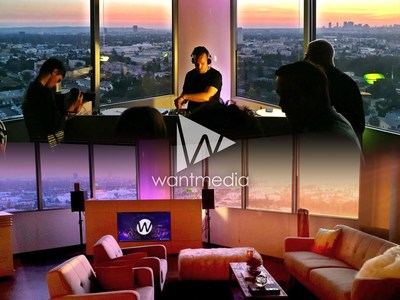 Wantmedia's newly launched content space, Studio 1460, at sunset in Hollywood, CA (November 2014)