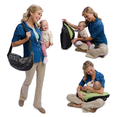 Mom traveling with baby and Boppy(R) Travel Pillow - The Boppy Company