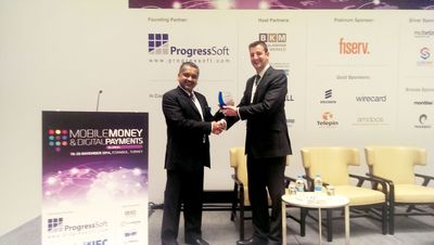 Panamax-MobiFin Wins 'Excellence in Branchless Banking' Award at Mobile Money &amp; Digital Payments Global-2014