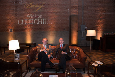 Davidoff Winston Churchill Event New York, CEO Hans-Kristian Hoejsgaard and Randolph Churchill, Photo credit: Sandra Hamburg