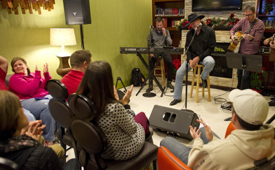 Trace Adkins surprised guests and staff by performing songs from his current Christmas Show Tour at a Country Inns & Suites By Carlson hotel in Nashville on Thursday, Dec. 11, 2014 in Nashville, TN.
