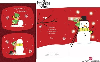 Capture the Magic of the Season with Brand-New Finishing Touch(TM) Interactive Cards from American Greetings