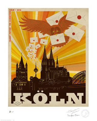 MinaLima limited edition print commemorates Harry Potter(TM): The Exhibition, in Cologne, Germany