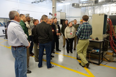 Depot and Arsenal Executive Leadership Program (DAELP) students touring Quad Cities Manufacturing Laboratory. www.IDB.org