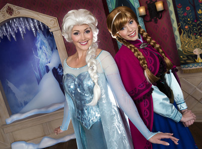New "Frozen Fun" at Disneyland Resort (January 7, 2015) - The Disneyland Resort introduces spectacular new "Frozen Fun" on Jan. 7, 2015, featuring magical adventures with characters from the Walt Disney Pictures blockbuster film. For the first time in forever - and for a limited time - the live "Frozen" experiences will invite guests to "chill" at Disney California Adventure Park. Guests will meet Anna and Elsa in an elegant, new location, sing along with the "Frozen" soundtrack in the Crown Jewel Theatre, play in the snow and get a hug from Olaf the snowman . (Disneyland Resort)