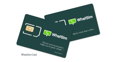 WhatSim is Here! The First WhatsApp Sim That Makes You Chat With WhatsApp Absolutely Free of Charge and With No Limits. Even Without Wi-Fi Connection