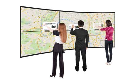FlatFrog Demonstrates 8K Interactive Multi-touch Video Wall at ISE Based on a Single 100" InGlass™ Touch Module